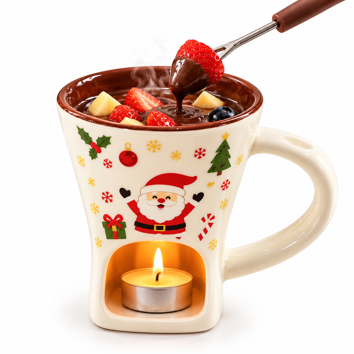 Chocolate Fondue Mug with Tealight Holder